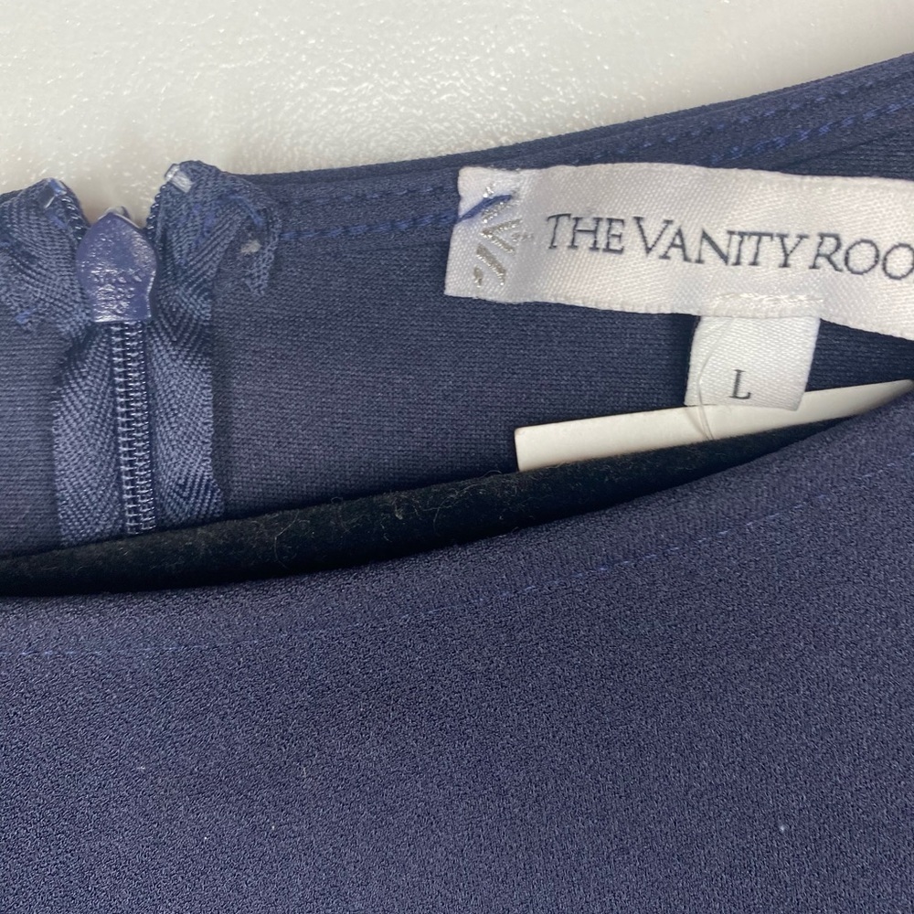 The vanity room navy jumpsuit large - Picture 4 of 6